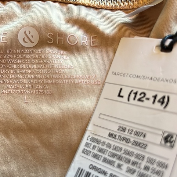 Shade & Shore side tie cheeky animal print bikini bottom tiger stripe sexy nwt - Picture 3 of 3